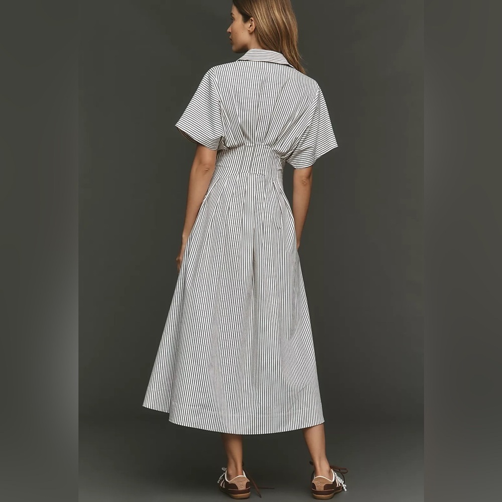 Anthropologie Exquise Tobie striped shirt dress - Picture 8 of 11